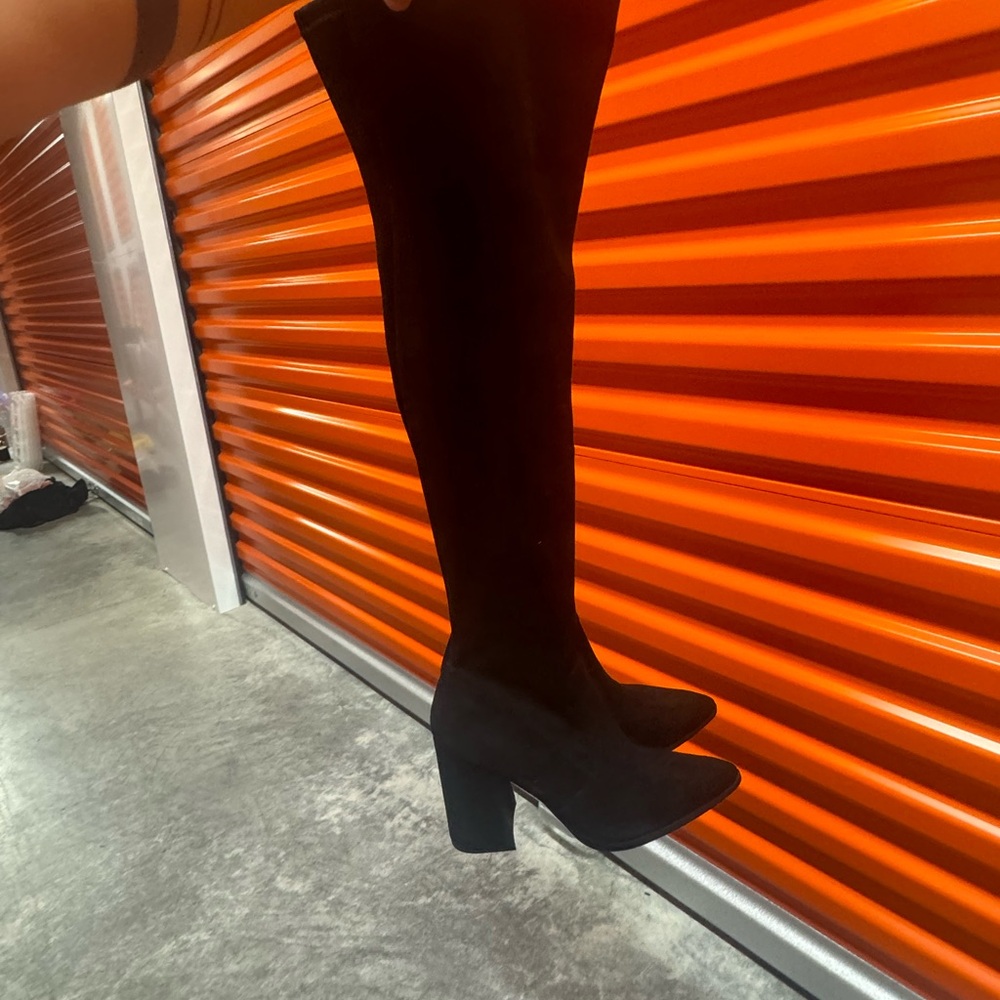 Black Knee-High Boots